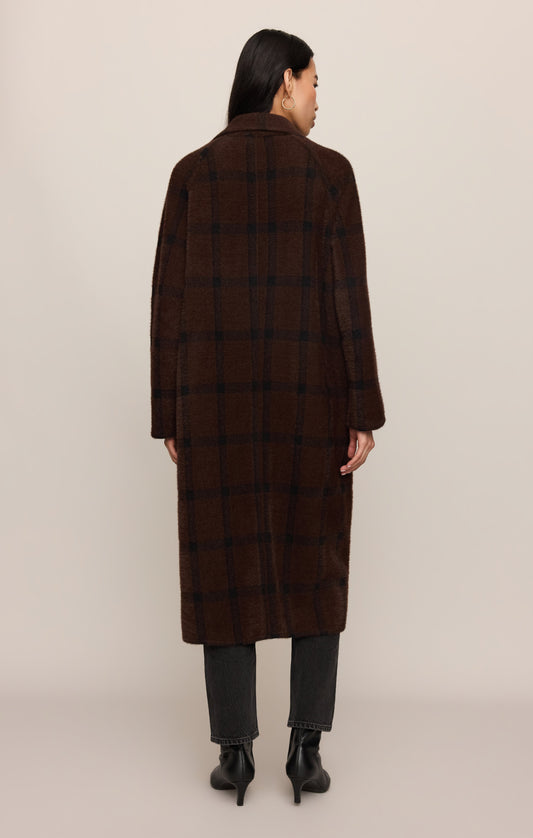 Crosby Plaid Cocoon Coat