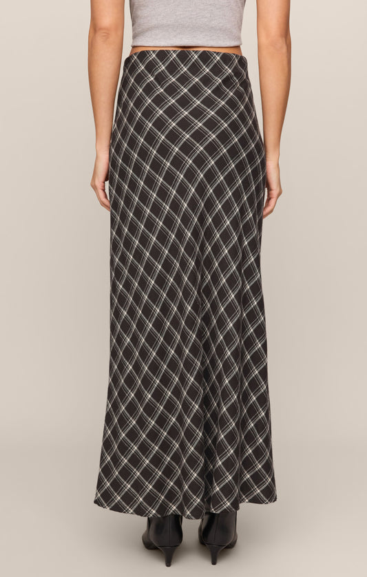 Europa Plaid Maxi Skirt