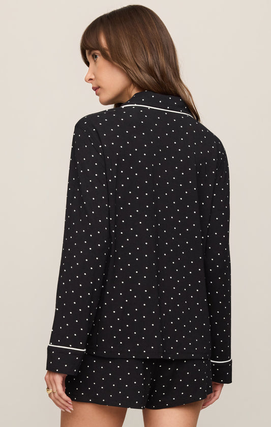 The Luxe Dot PJ Top