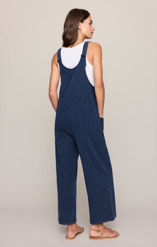 Dream All Day Knit Denim Overall