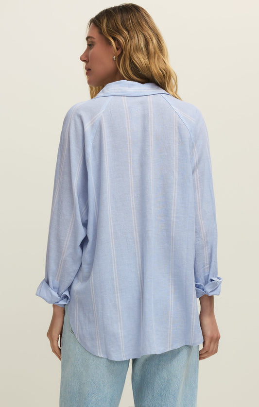 The Perfect Linen Striped Top