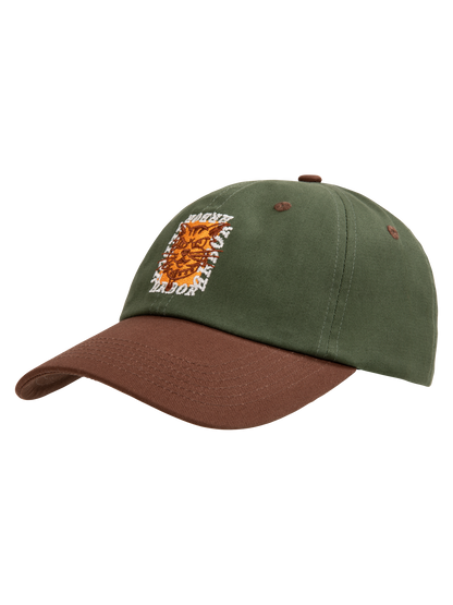 Whiskers Cap - Forest Green/Chocolate