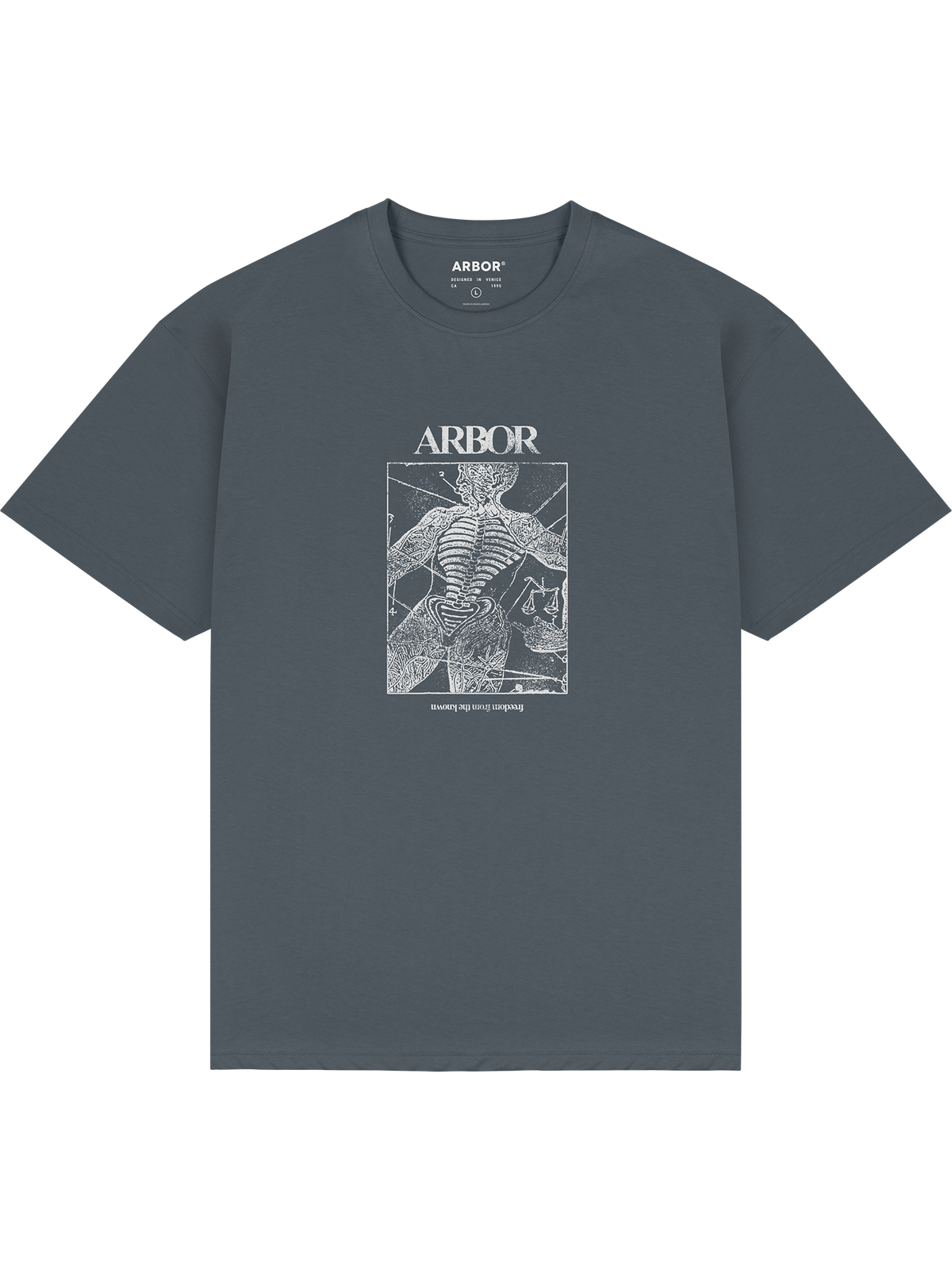 Anatomy T-Shirt - Charcoal / Glow