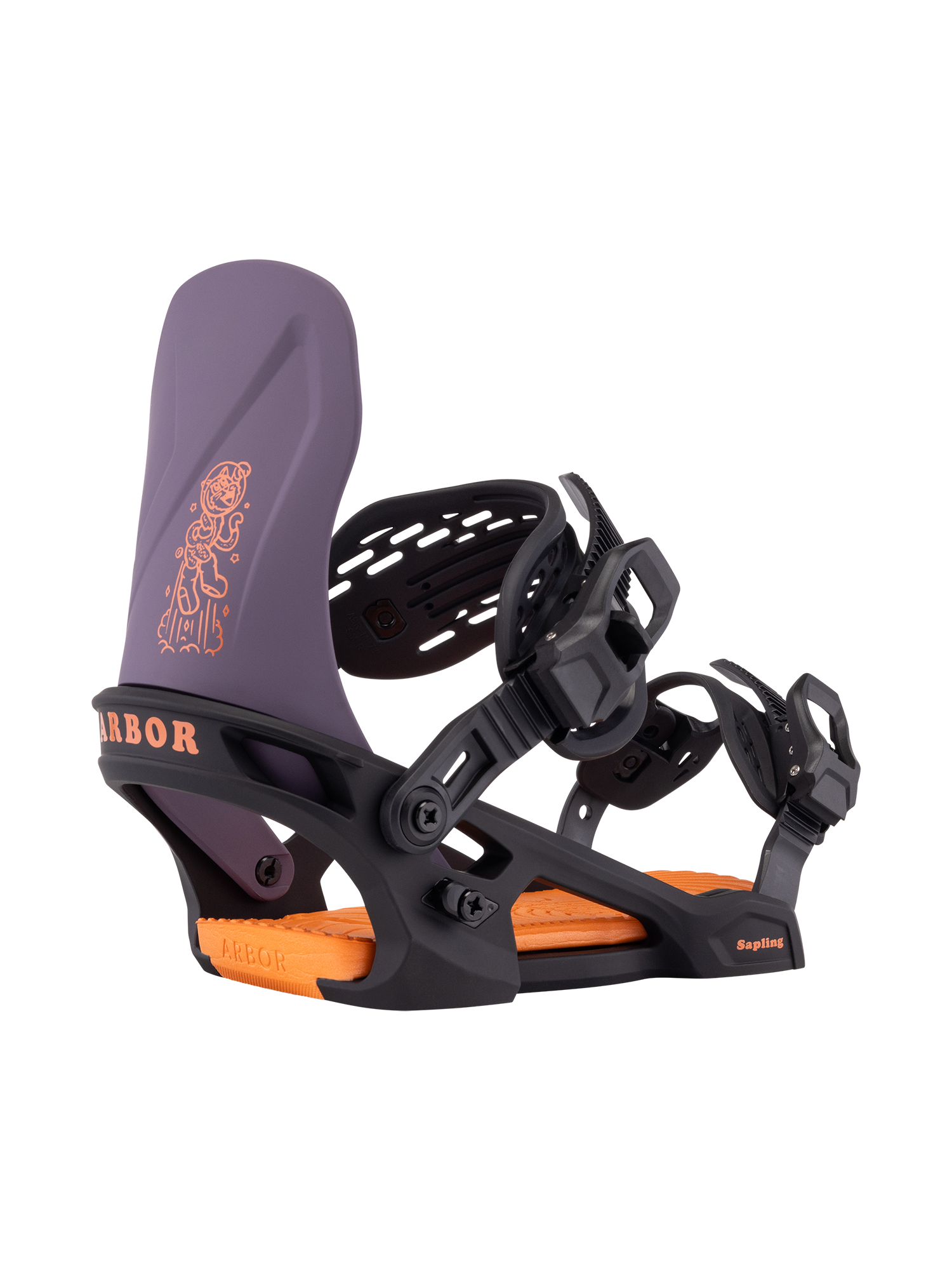 Sapling Binding Black / Violet