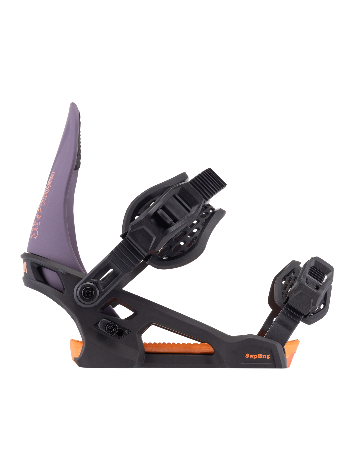 Sapling Binding Black / Violet