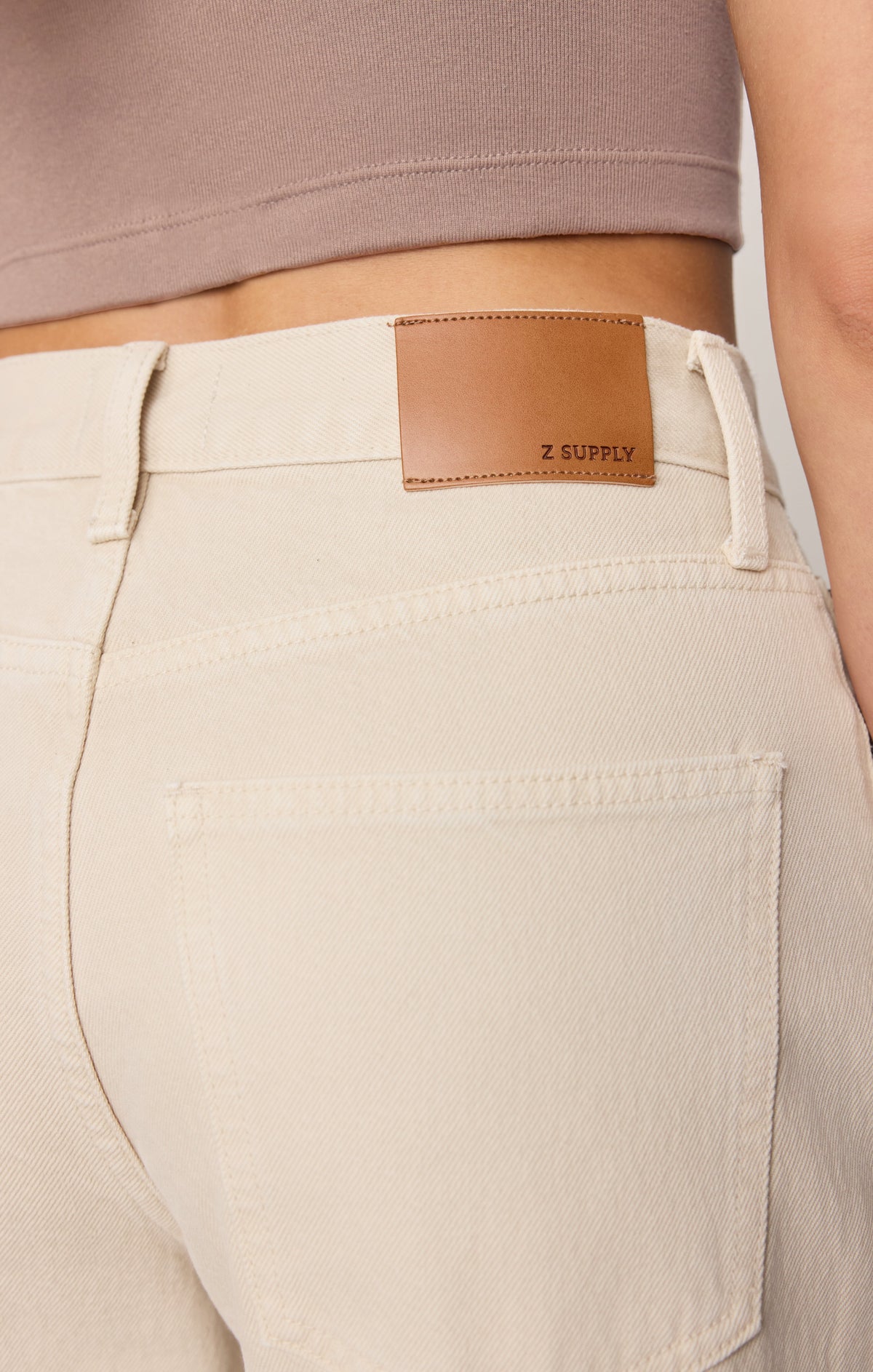 The Show Off High-Rise Bowed Denim