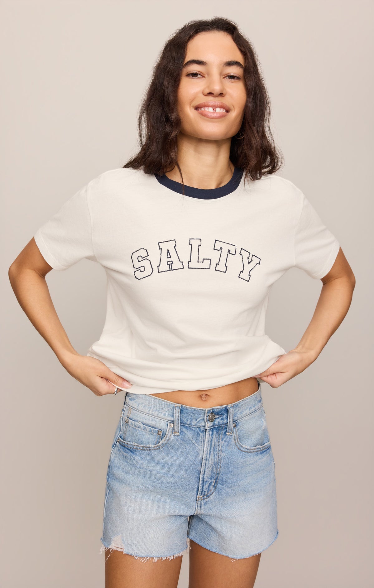 Salty Ringer Boyfriend Tee