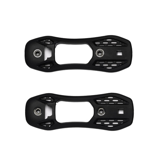Acacia Black Toe Strap Pair