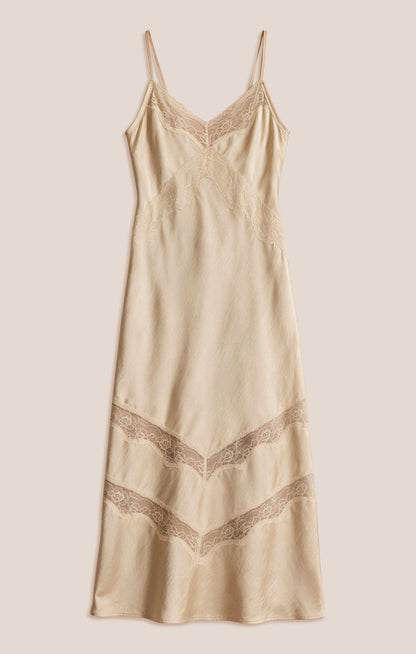 Bruna Lace Inset Midi Dress