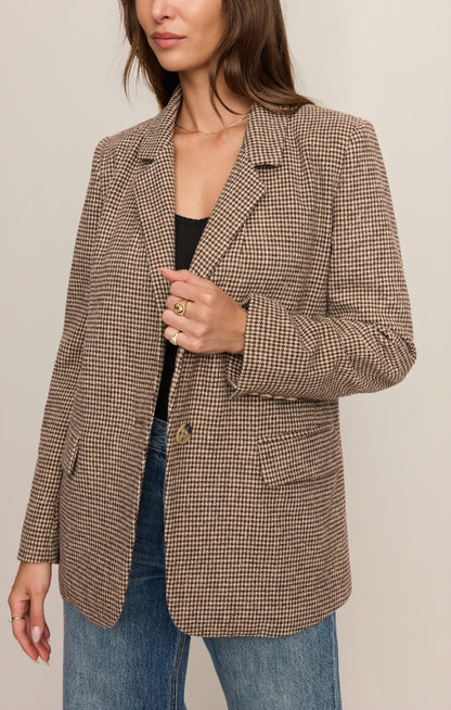 Evan Houndstooth Blazer