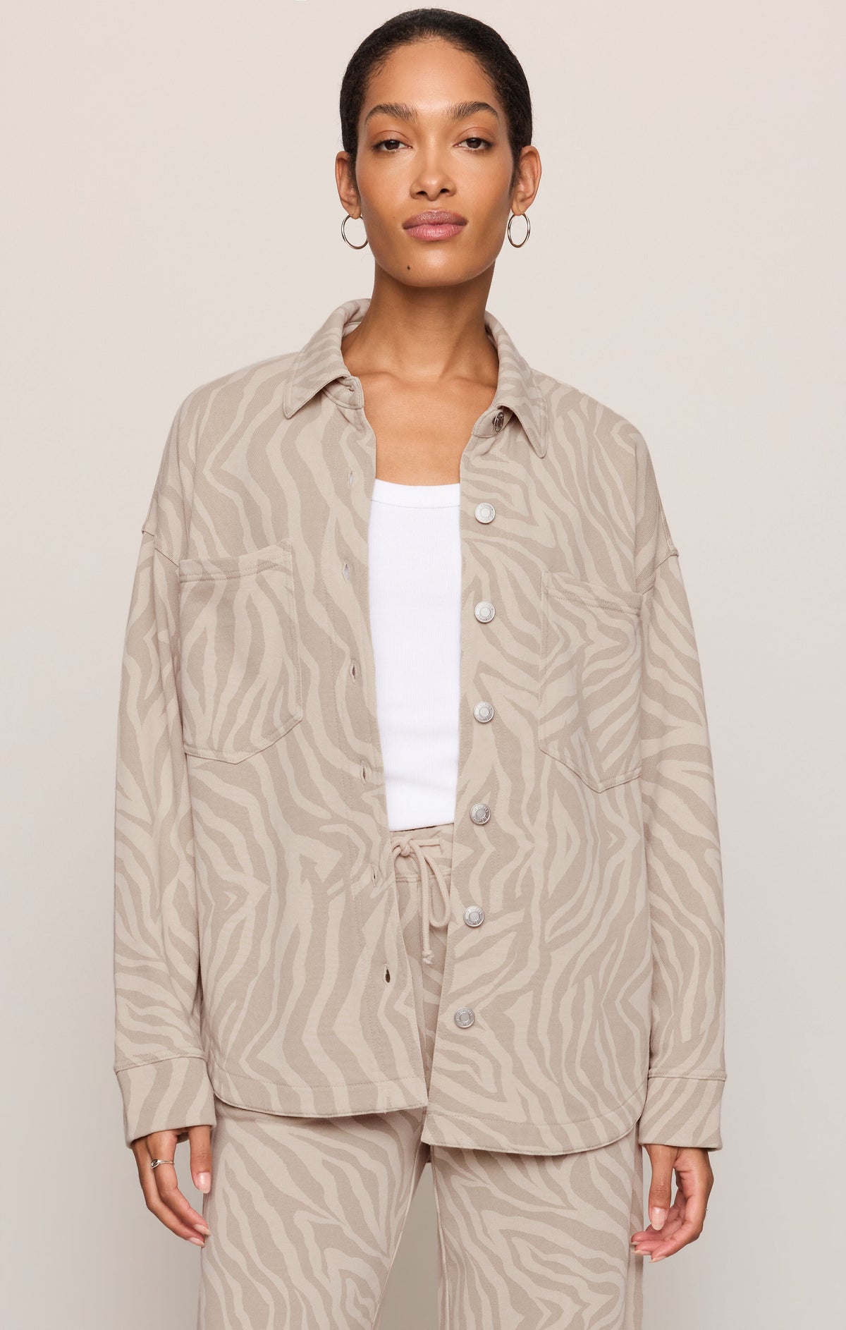 All Day Knit Zebra Jacket
