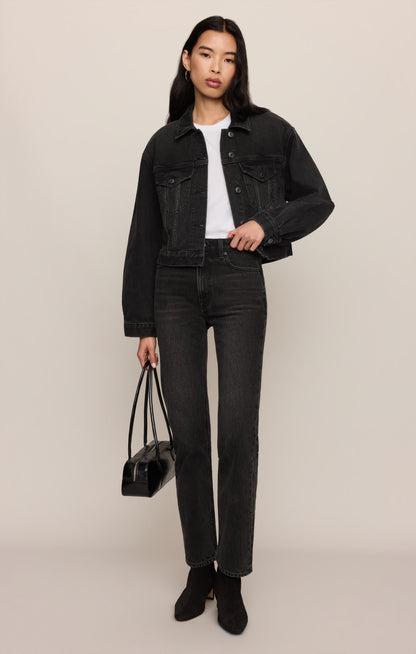 Daily Cropped Denim Jacket