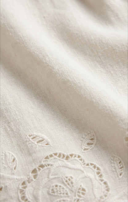 Daya Embroidered Linen Top