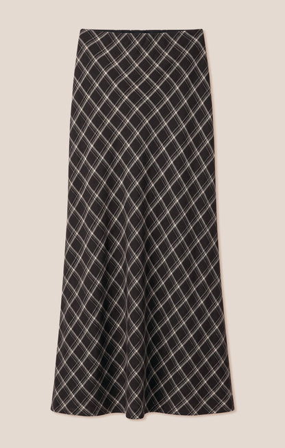 Europa Plaid Maxi Skirt
