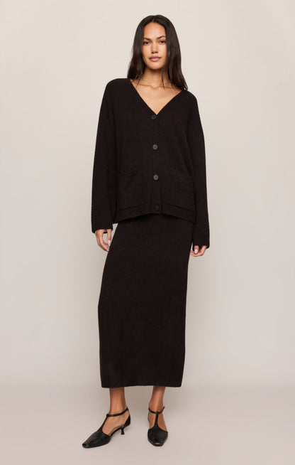 Cozy Moment Sweater Midi Skirt