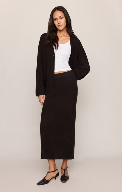 Cozy Moment Sweater Midi Skirt