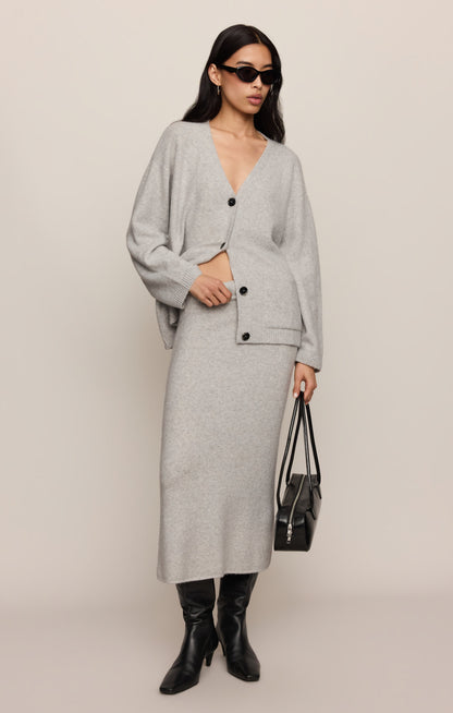 Cozy Moment Sweater Midi Skirt