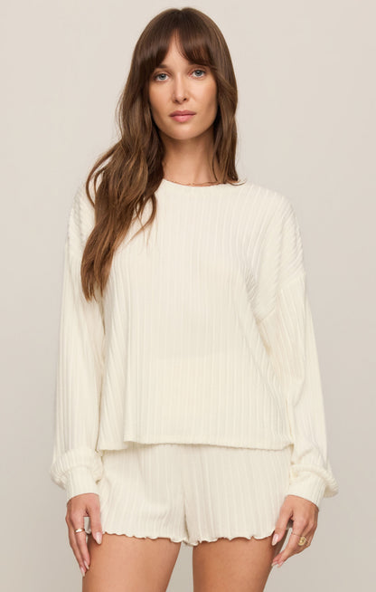 Daydream Silky Rib Long Sleeve Top