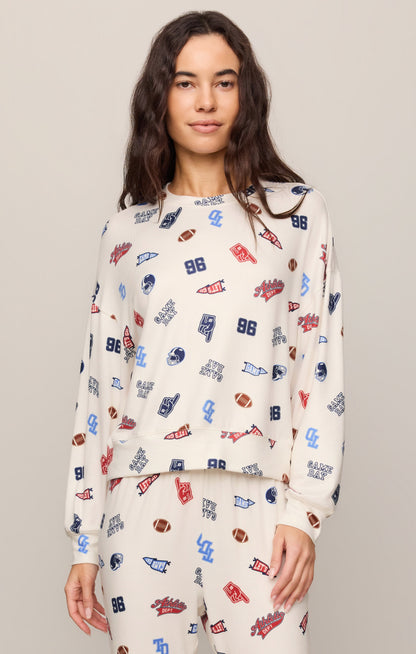 Varsity Silky Jersey Top