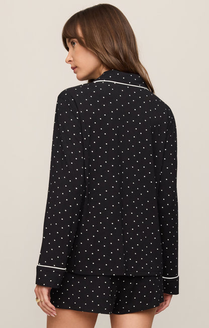The Luxe Dot PJ Top