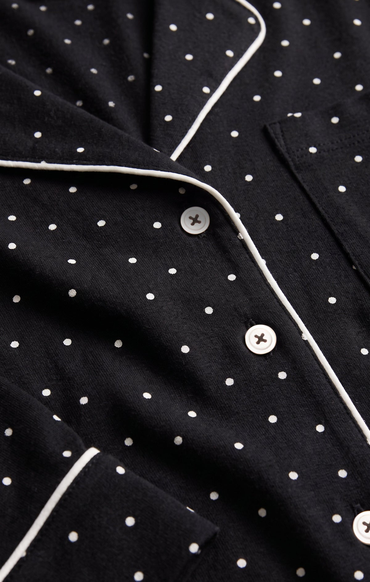 The Luxe Dot PJ Top