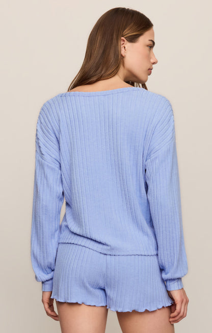 Daydreamer Silky Rib V-Neck