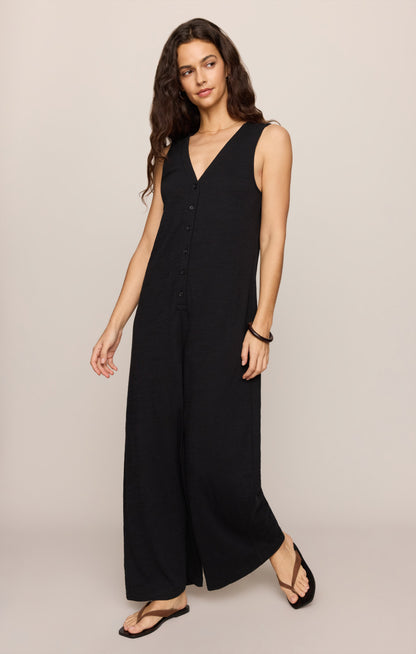 Solace Textured Slub Jumpsuit