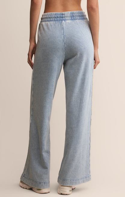 Sport Stripe Knit Denim Pant