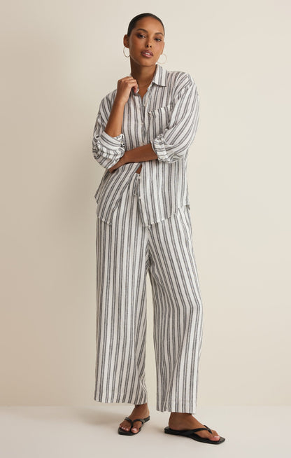 The Perfect Striped Linen Pant