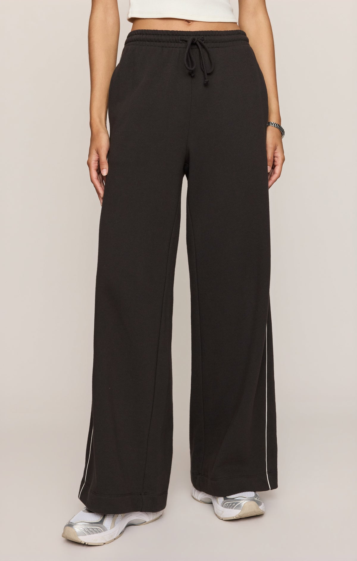 Sport Stripe Knit Denim Pant