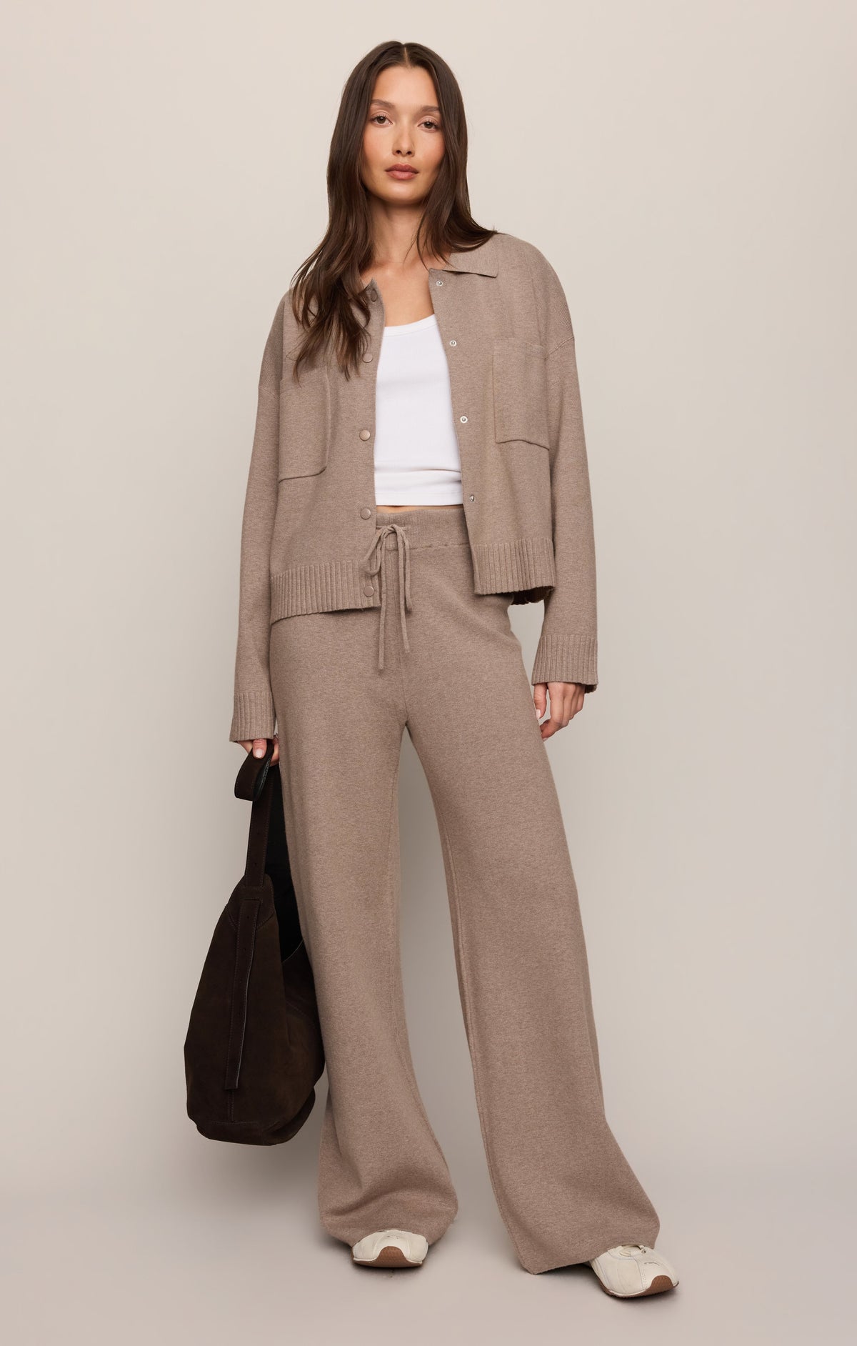 Take It Easy Wide Leg Sweater Pant