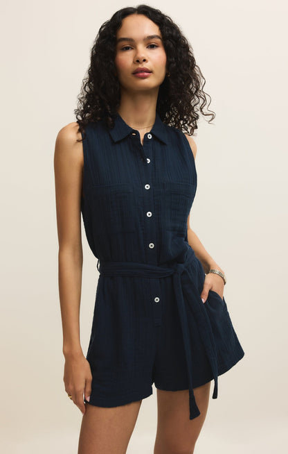 New Light Airy Gauze Romper