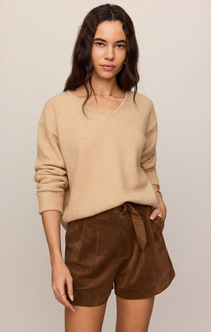 Ivory Suede Short