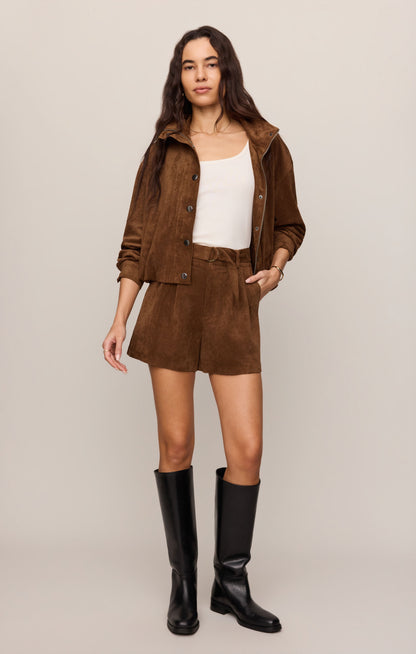 Ivory Suede Short