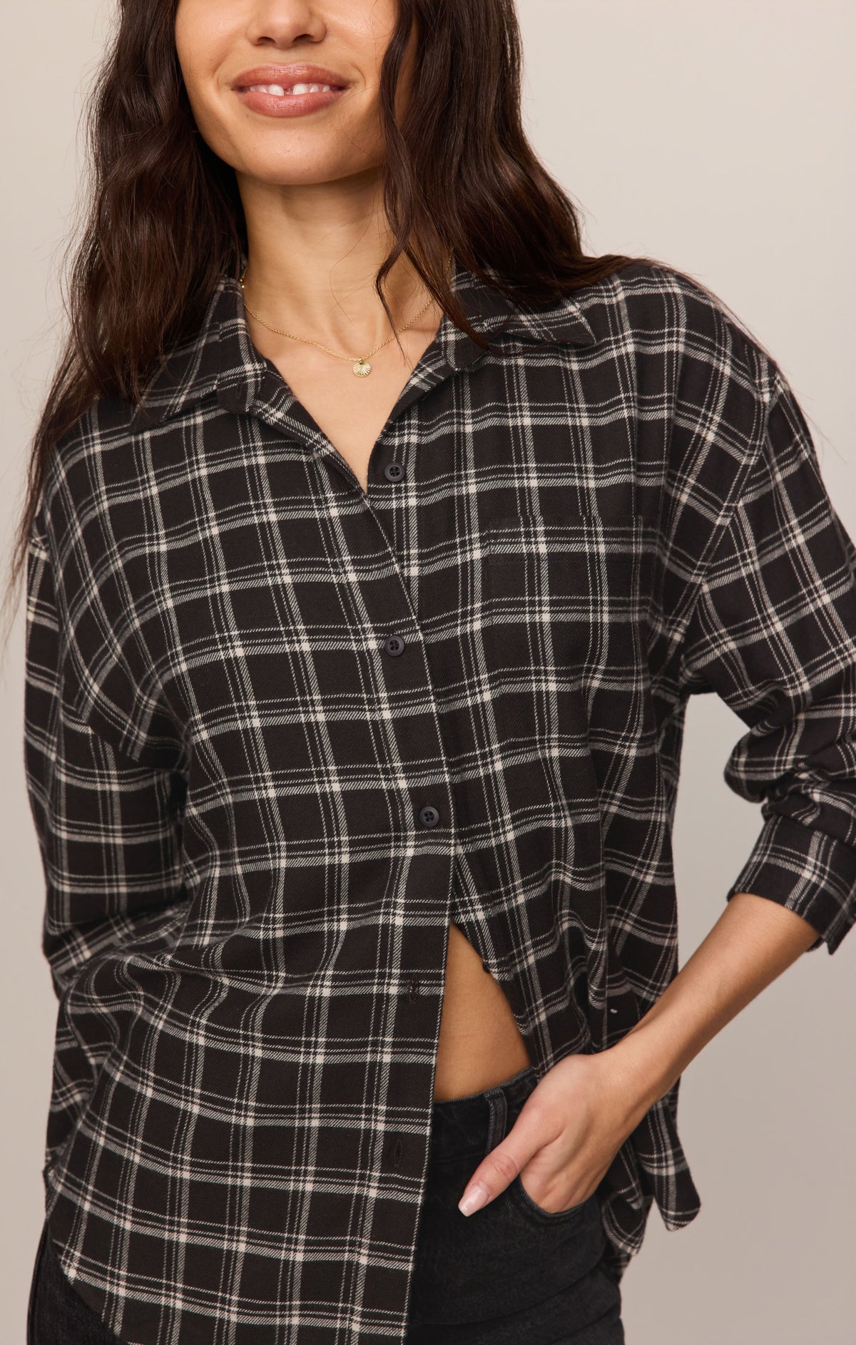 River Plaid Button Up