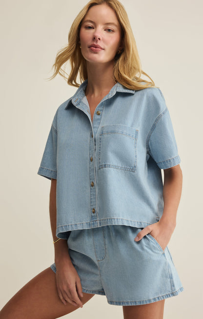 Everyday Denim Button Up