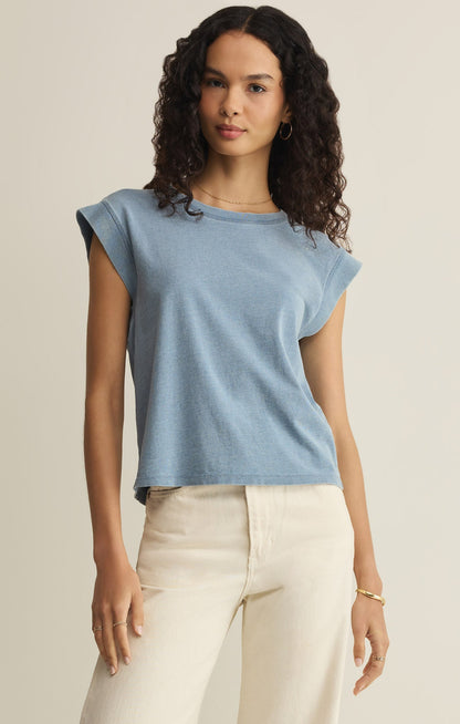Camino Cotton Jersey Denim Tee