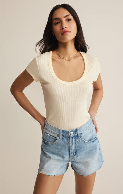 Leisurely Scoop Neck Tee