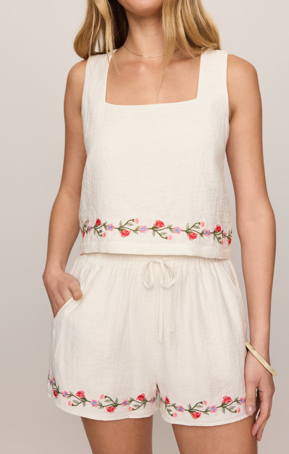 Charli Embroidered Tank
