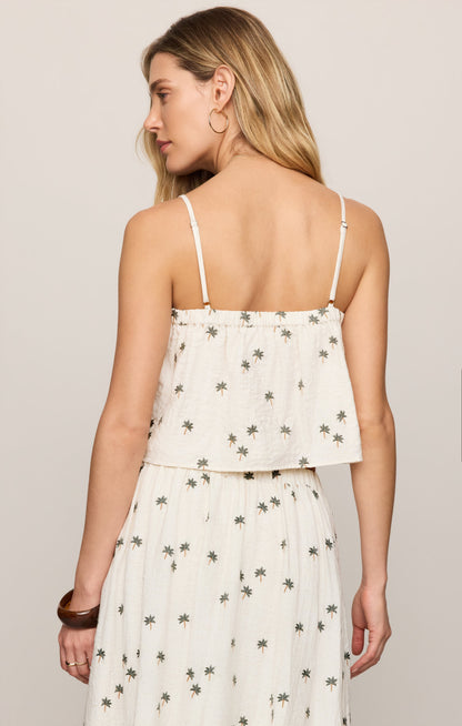 Palm Linen Tank