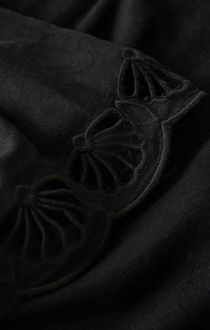 Charlene Embroidered Linen Top