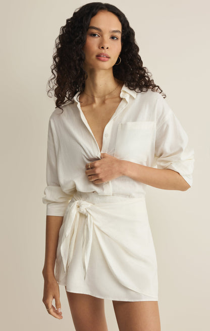The Signature Linen Top