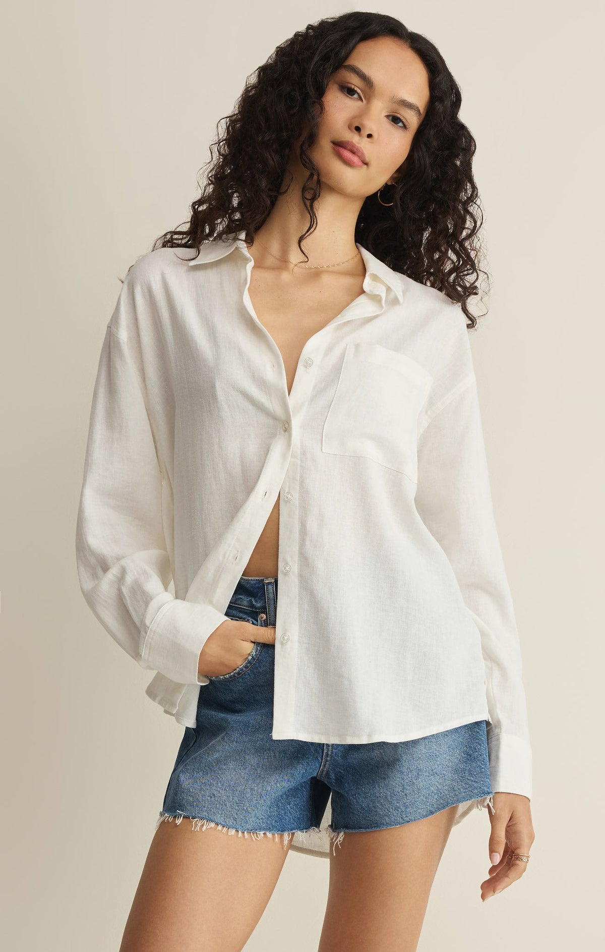 The Signature Linen Top