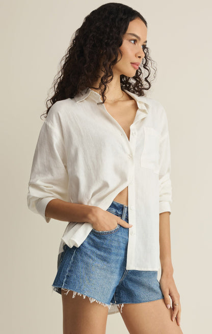 The Signature Linen Top