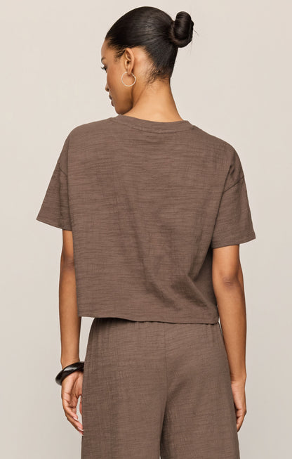 Sway Textured Cropped Tee