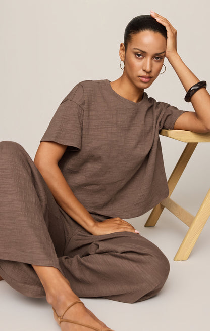 Sway Textured Cropped Tee