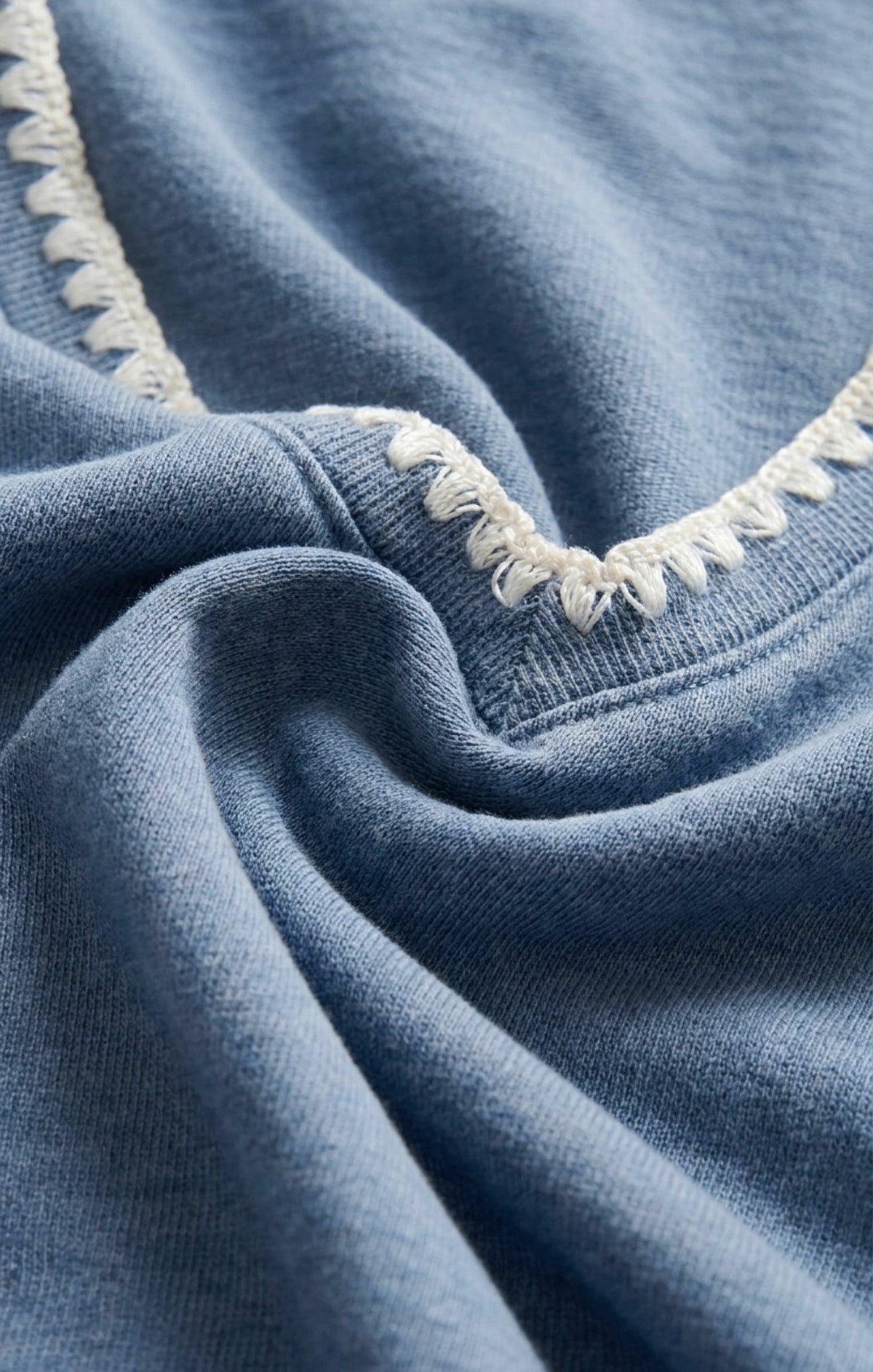 All Day Knit Denim Crop Whipstitch Jacket