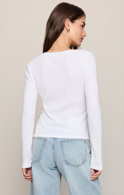 Albany Waffle Snap Front Top