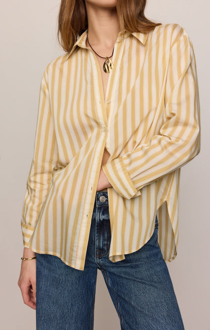 Golden Haven Stripe Button Up